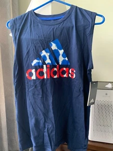 NWT BOYS ADIDAS TOP SIZE M - Picture 1 of 1