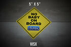No baby on board condom Sticker funny tailgater decal fits durex sex kids