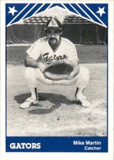 1983 Beaumont Golden Gators TCMA 1 Mike Martin Milwaukie Oregon OR Baseball Card