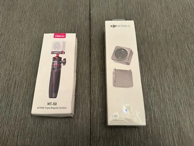 DJI Action 2 Power Combo Action Camera with Ulanzi MT-50 Tripod Selfie Stick - Image 1 of 4