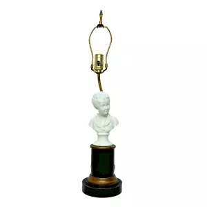 Vintage Biskus französischer Junge Kind Büste Tischlampe - Bild 1 von 24