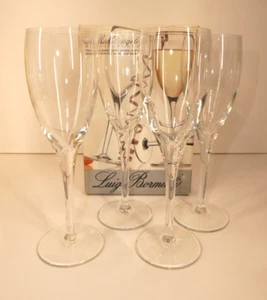 Luigi Bormioli Michelangelo Masterpiece Blown Crystal, (Set of 4) 6.5 oz Flutes - Picture 1 of 7