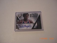 DAVID THOMPSON 2013-14 PANINI TITANIUM METALLIC MARKS AUTO 032/299 SIGNED CARD