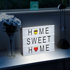KNIGHT A4 Cinematic LightUp Box 30 Coloured Emojis 100 Black Letters&Symbols LED