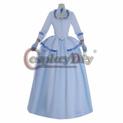 Queen Marie Antoinette Cosplay Medieval Victorian Gown Colonial Rococo Dress" - Image 1 of 4