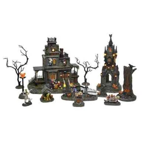 COSTCO Disney Halloween Village Set di 12 luci musical casa infestata NUOVO - Foto 1 di 1