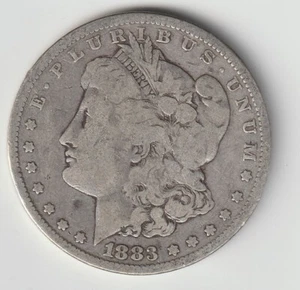 1883 P MORGAN DOLLAR #441 VERY GOOD - NICE STARTER COIN - Picture 1 of 2