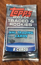 2003-04 Topps Traded & Rookies Hockey Hobby Pack Look4 Fabrics Rookie Gold Red