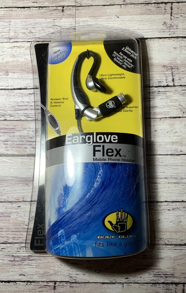 Body Glove Earglove Flex Mobile Phone Headset Tangle Free Cord Universal NEW - Image 1 of 1