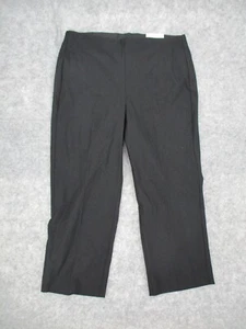 Chicos Womens Pants 12 Black SO Slimming Straight Leg Juliet Business Casual New - Picture 1 of 14