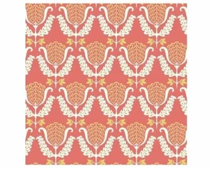 Papel pintado York Waverly Garden Party GP5917 blanco amarillo rojo claro elegante floral - Imagen 1 de 2