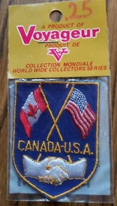 Vintage Collectible Rare Souvenir Patch Sew On Jacket Canada USA Friendship NOS - Picture 1 of 2