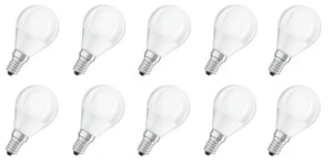 10x Osram LED Star Classic P 40 Kugel E14 5W = 40W warmweiß EEK:F (Spektrum A-G) - Bild 1 von 3