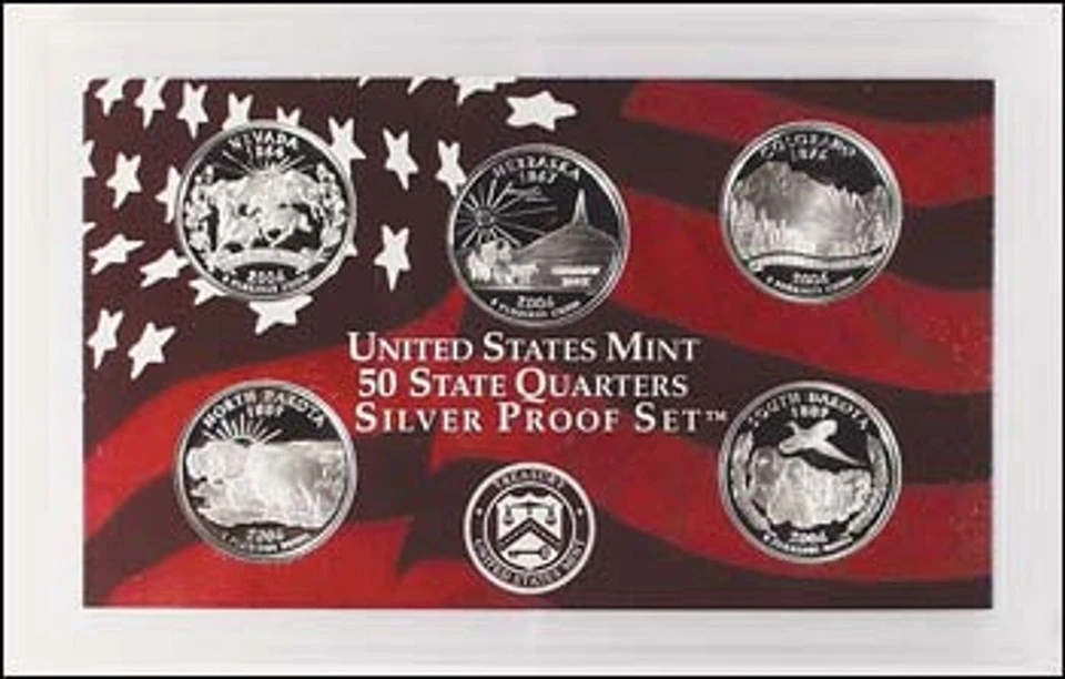 2006 S Silver State Quarter Proof Set No Box/COA No reserve - Image 1 of 1