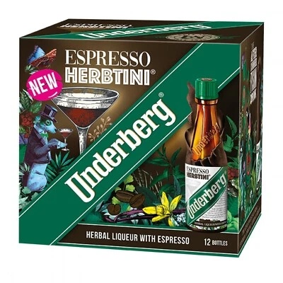 UNDERBERG ESPRESSO HERBTINI, Kräuterspirituose mit 8% Espresso, 12x20ml, neu&ovp