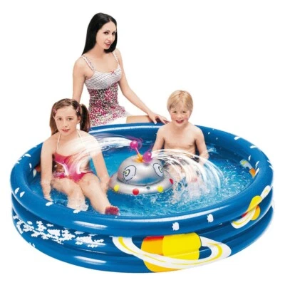 Ufo Spray Pool Ø150x30cm Kinderpool Planschbecken Schwimmbecken Wasserspielzeug - Bild 1 von 2