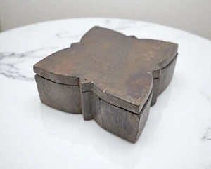 Antique Wooden Kitchenware Spice Box Original Old Hand Crafted - Picture 1 of 7