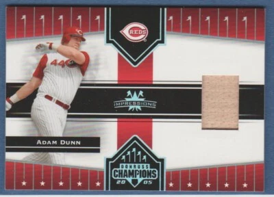ADAM DUNN 2005 Champions BAT Impressions Materials #175 Reds '05 Donruss Card^ - Image 1 of 2