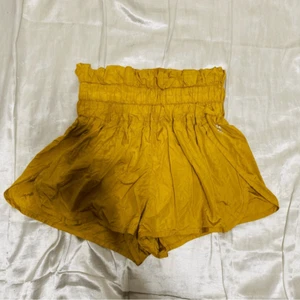 Free People Movement Women's High Rise Shorts  Yellow Size Small - Picture 1 of 5