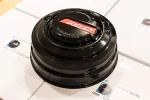 RAYS 4x4 LPS Center Cap (No.85) - 112mm bore - Black / Red (Set of 4) - Picture 1 of 4