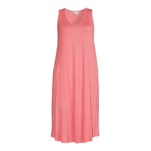 Terra & Sky Women's Plus Size Swing Tank Dress Size 2X (20W-22W) - Picture 1 of 5