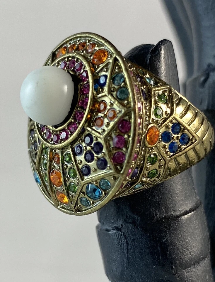 HEIDI DAUS 多色施华洛世奇水晶珠声明戒指 ~ 6 — 第 1/4 张图片