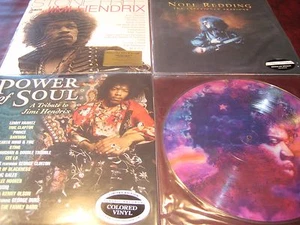JIMI HENDRIX VERIFIED TRIBUTE COLORED VINYL STONE FREE POWER OF SOUL REDDING SET - Picture 1 of 1