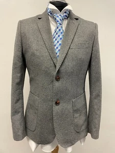 THE SAVILE ROW CO SUIT JACKET/BLAZER WOOL BLEND IN GREY 40R BNWOT - Picture 1 of 7