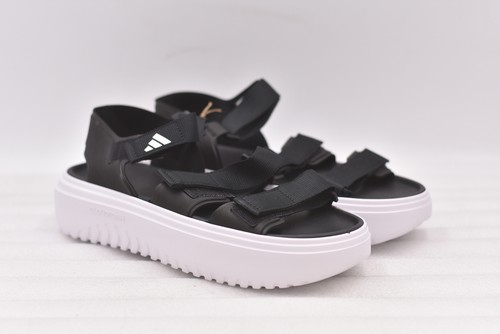 Sandali donna Adidas Slyn platform nero bianco taglia 11 JI4324