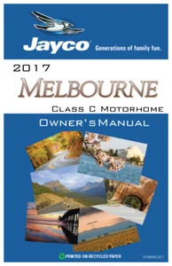 2017 Jayco Melbourne Owners Manual: 170 Pages Coil Bound - Picture 1 of 7