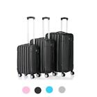 20 24 28" 3pcs Luggage Travel Set Bag ABS Trolley Hard Shell Suitcase w/TSA lock