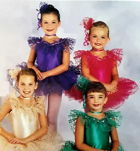 PURPLE Lace Child 8C Dance Ballet Tutu Costume - Picture 1 of 3