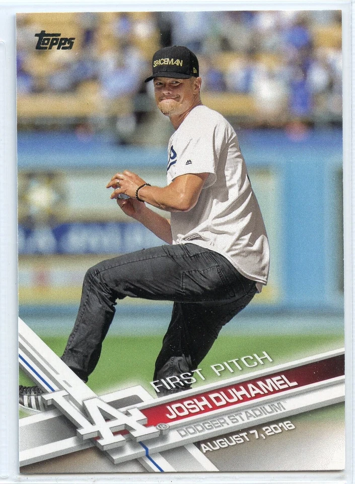 2017 Topps Baseball First Pitch - #FP-26 - Josh Duhamel - Los Angeles Dodgers - Image 1 of 1