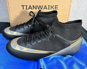 Daoquan Women's Soccer Shoes Black Size 8 - Picture 1 of 9