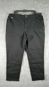 Lee Damen Übergröße 24W Petite Relaxed Fit gerades Bein Jeans schwarz neu mit Etikett Denim - Bild 1 von 10