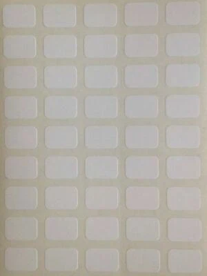 STIKKERS 180 Mini White Sticky Retail Labels 9 x 13mm Small Price Stickers Self Adhesive