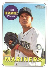 2018 Topps Heritage #100 Felix Hernandez NM-MT Mariners