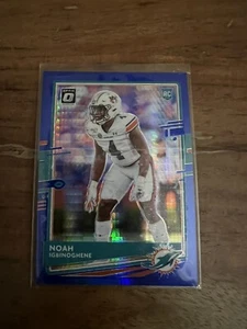 Donruss Optic Football 2020 Noah Igbinoghene novato #111 Blue Prizm RC Dolphins - Imagen 1 de 2