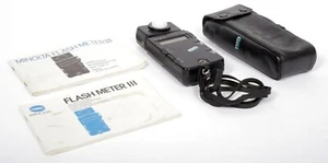 Minolta Flash Meter III light meter + CASE - TESTED - WORKS #0733 - Picture 1 of 6