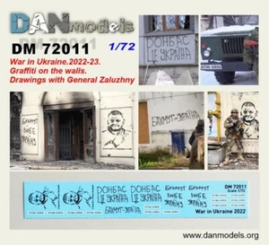 Fotos de calcomanía con el general Zaluzhny. Graffiti en las paredes 1/72 DANmodels 72011 - Imagen 1 de 1