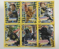 Lote 6 limitadas trading cards Lego Star Wars Serie 2 LE4 LE5 LE6 LE7 LE9 LE10