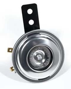 Mini horn chrome universal motorcycle 12V horn car TÜV E-approval waterproof - Picture 1 of 3