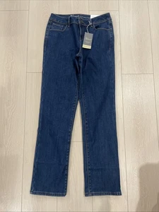 Natural Reflections Women Size 4 Denim Fleece Lined Straight Leg Jeans NWT - Picture 1 of 5