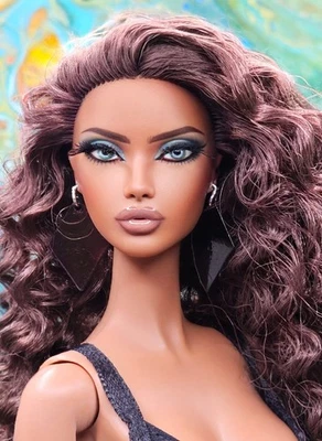 OOAK Repainted  AA Mizi Doll Head Only - Image 1 of 2