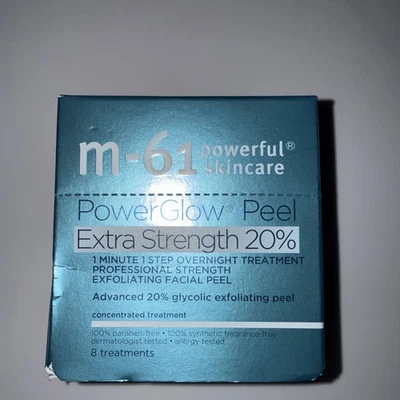 M-61 Powerful Skincare Power Glow Peel Extra Strenght 20% Overnight 20 Treatment - Image 1 of 4