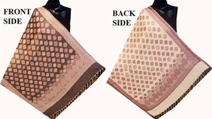 Women's Pashmina Stole Shawl Wrap Neck stole Party Wear Silk Cashmere Soft Shawl - Picture 1 of 7