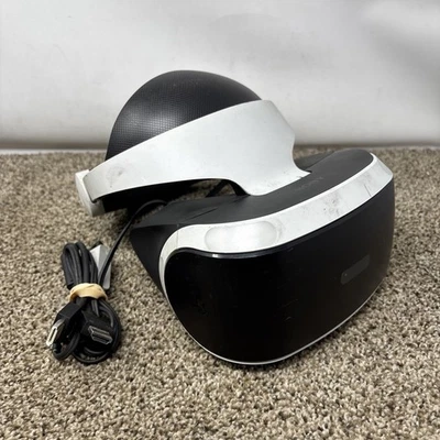 Sony PlayStation VR PS4 Virtual Reality Headset V1 UNTESTED FOR PARTS AS IS! - Image 1 of 4