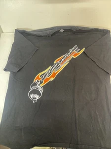 Hanes 2XL Double Stitched Black T-Shirt Logo AmarilloRacers.com - Picture 1 of 5