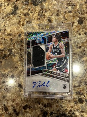 2023/24 Panini Spectra Patch RPA Noah Clowney autógrafo RC Rookie Nets /49 - Imagem 1 de 2