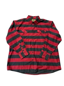 DIXXON Camicia Uomo Flanella 'The Cobain' Rosso Nero Edizione Limitata Nirvana 4XL - Foto 1 di 5